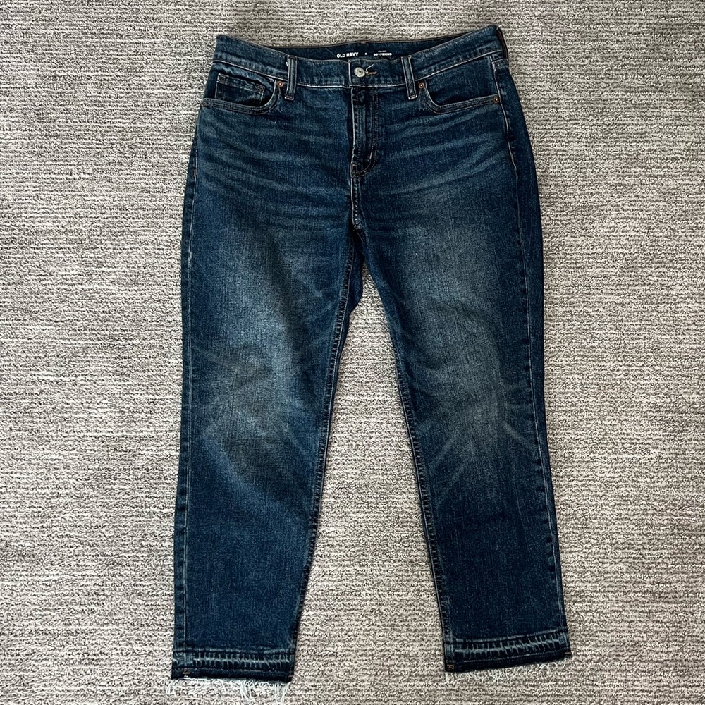 Old Navy Dark Blue Boyfriend Jeans